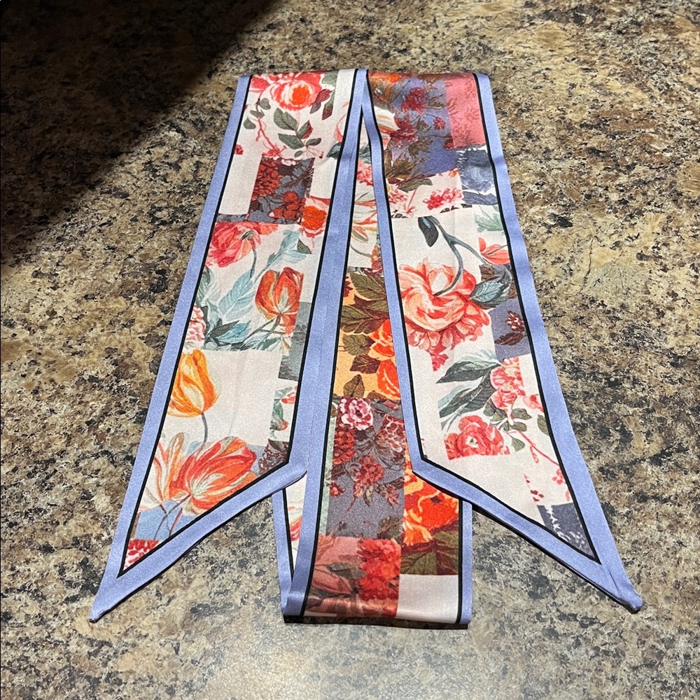Anthropologie LyreBird Printed Skinny Scarf - Picture 4 of 7
